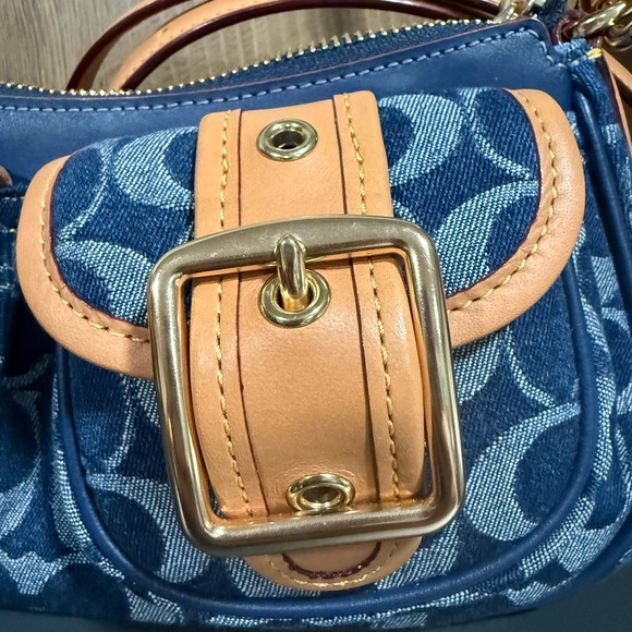 Coach Ashton Denim Signature Crossbody Shoulder Bag Set | 2024 w card holder - Picture 11 of 11